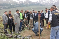 Erzurum Tabyalarını ağaçlandırıyor