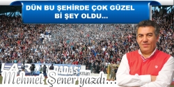 Dün bu şehirde çok güzel bi şey oldu...