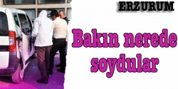 Otomobilin camı kırarak hırsızlık yaptı