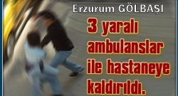 Erzurum'da kavga: 3 yaralı