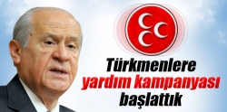 Türkmenlere yardım kampanyası