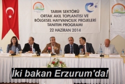 İki bakan Erzurum'da!