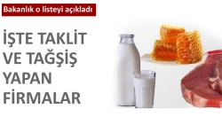 İşte taklit ve tağşiş yapan firmalar!