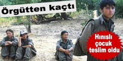 Hınıslı çocuk PKK’dan kaçtı!