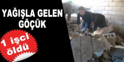 Yağışla gelen göçük