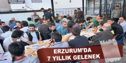 Erzurum'da 7 yıllık gelenek