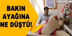 Bakın ayağına ne düştü!