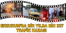 1 Yılda Bin 337 Trafik Kazası