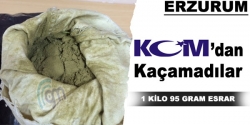 Erzurum'da KOM'dan kaçamadılar