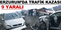 Erzurum'da trafik kazası