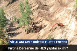 Sit alanları 5 kriterle HES'lenecek!