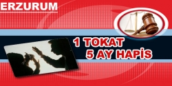 Eşine tokat atan kocaya 5 ay hapis cezası