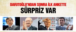 Davutoğlu'ndan sonra ilk anket!