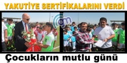 Yakutiye sertifikalarını verdi