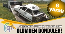 Otomabil tarlaya uçtu: 6 yaralı