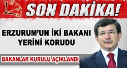 Davutoğlu, yeni kabineyi açıkladı!