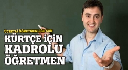 Kürtçe için kadrolu öğretmen!