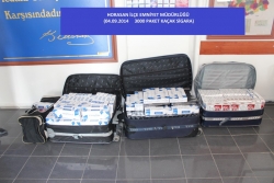Horosan'da 3 bin paket kaçak sigara ele geçirildi
