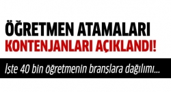 Öğretmen atamaları açıklandı!