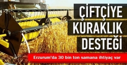 Çiftçiye kuraklık desteği geliyor!