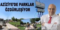 Aziziye'de parklar özgürleşiyor