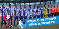 B.B.Erzurumspor beraberlikle yetindi