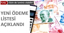 Yeni ödeme listesi açıklandı!