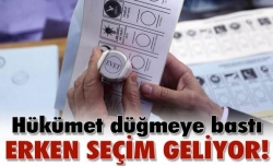 Erken seçim için düğmeye bastı