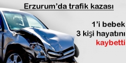 Horasan'da trafik kazası