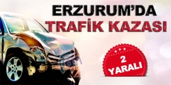 Aşırı hız sonucu trafik kazası: 2 yaralı