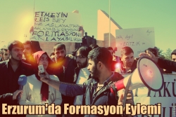 Öğrencilerden formasyon eylemi