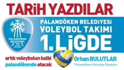 Palandöken voleybol takımı sahada