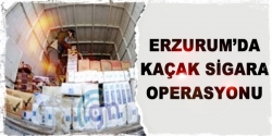 Erzurum 2 bin paket kaçak sigara
