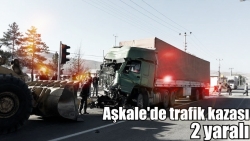 Aşkale'de trafik kazası: 2 yaralı