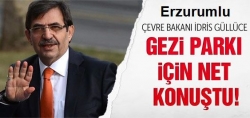 Gezi Parkı için net konuştu!