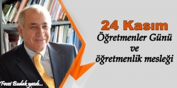 24 Kasım Öğretmenler Günü ve öğretmenlik mesleği