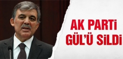 K Parti Abdullah Gül'ü sildi