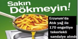 Atık yağ ile 170 engelliye sandalye