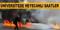 Üniversitede heyecanlı saatler