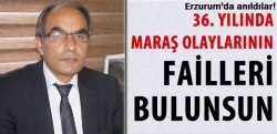 Erzurum'da anıldılar!