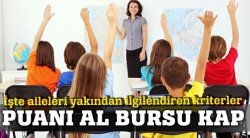 Teşvik için puanı al bursu kap!