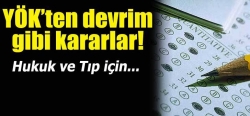 Hukuk ve Tıp’a taban puan geliyor