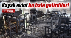 Muş kayak evi yakıldı