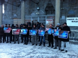 Erzurum'da Doğu Türkistan için dua