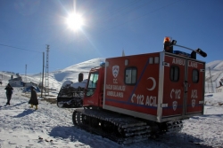 Kar üstü araçlar hastaların umudu oluyor