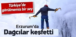Türkiye'nin en uzun buz şelalesi