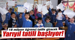 Yarıyıl tatili başlıyor!