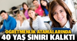 Öğretmenlik atamalarında 40 yaş sınırı kalktı!