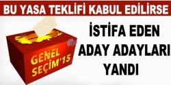 Seçim İçin İstifa Edenler Dönmesin