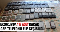 Erzurum’da 117 Adet kaçak cep telefonu ele geçirldi